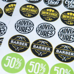 round stickers uk