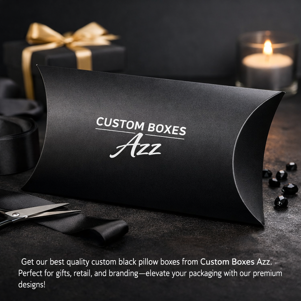 Black Pillow Boxes
