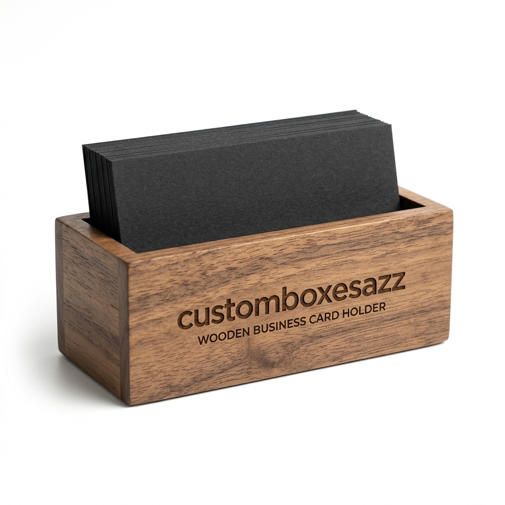 Wooden Business Card Holder