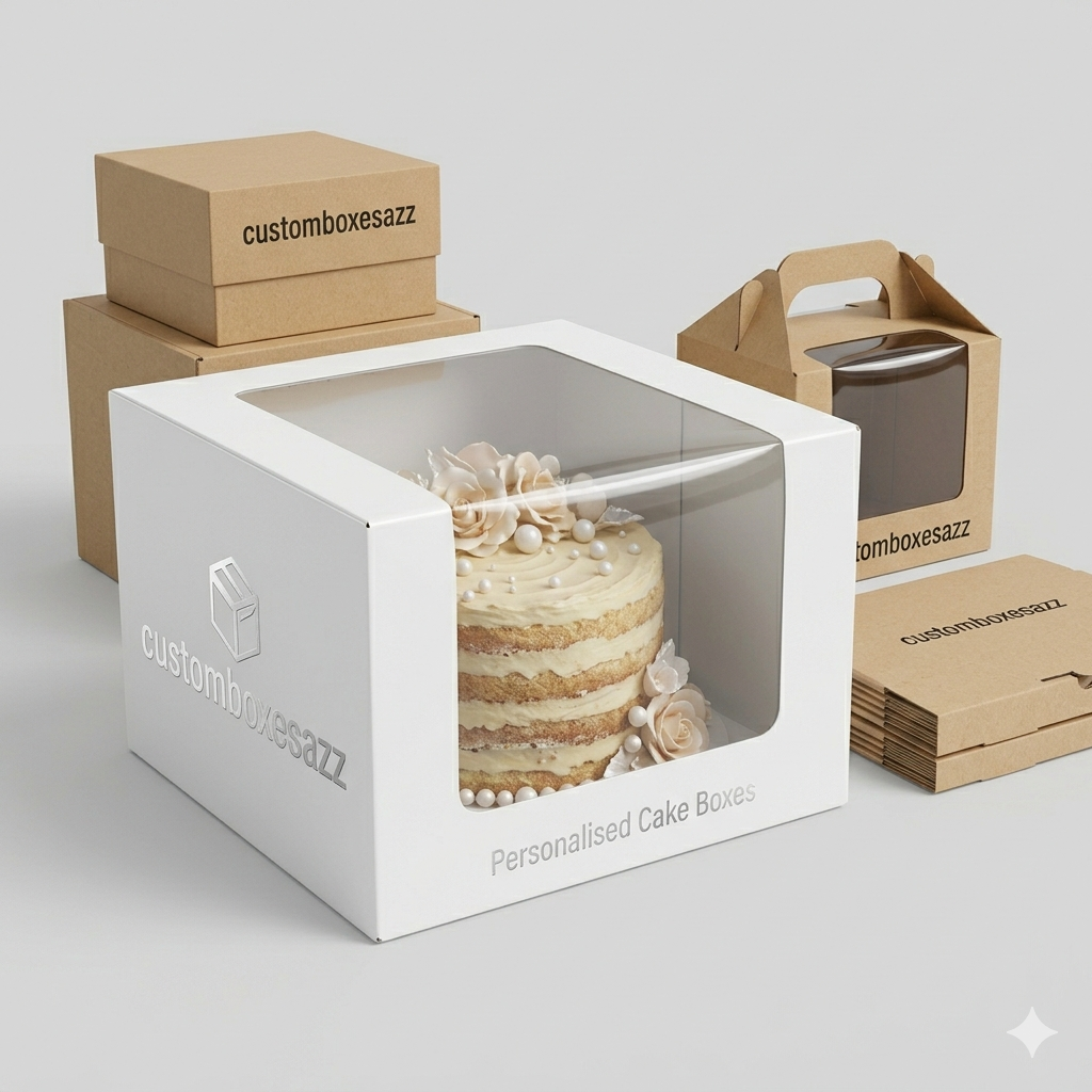 Personalised cake boxes with logo UK