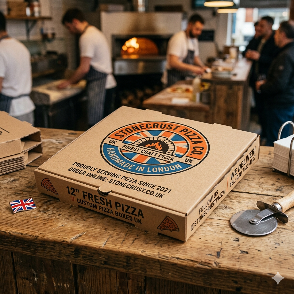 Plain Pizza Boxes UK