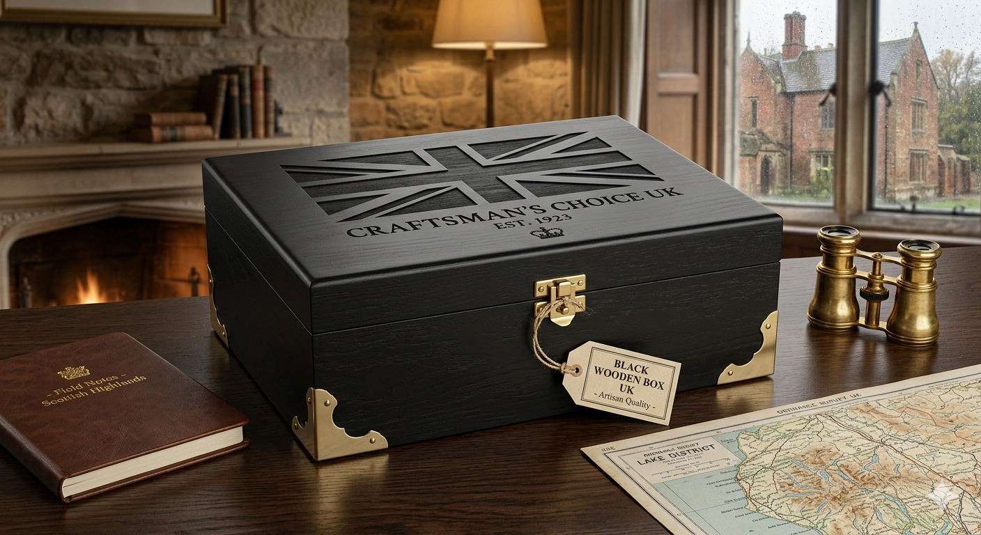Black Wooden Box UK