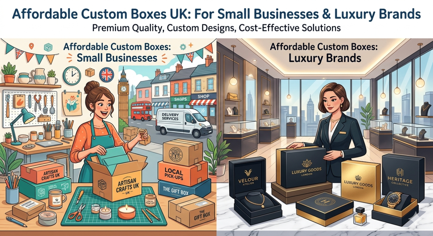 Affordable Custom Boxes UK for Small Businesses & Luxury Brands