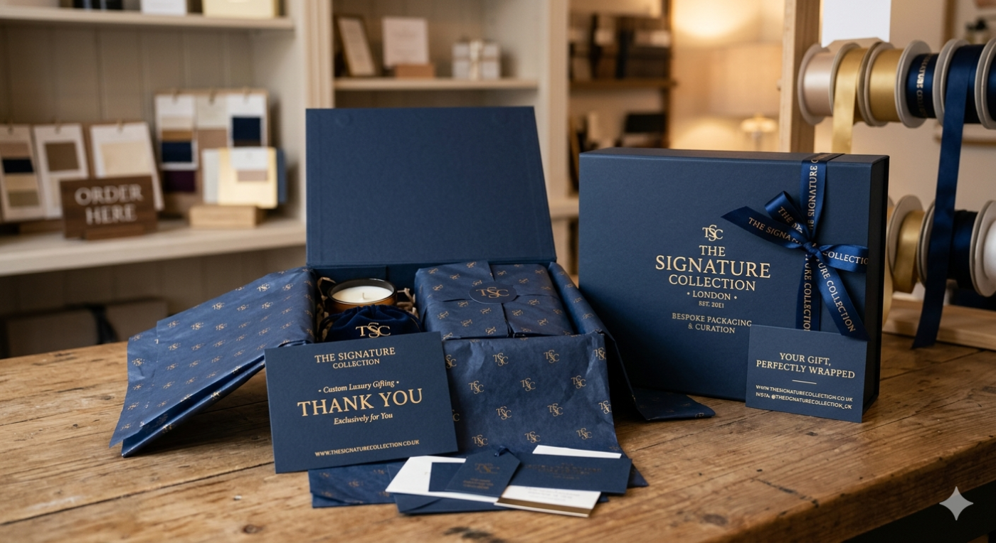 Where Can I Get Custom Luxury Gift Packaging with Tissue Paper and Printed Cards in the UK?