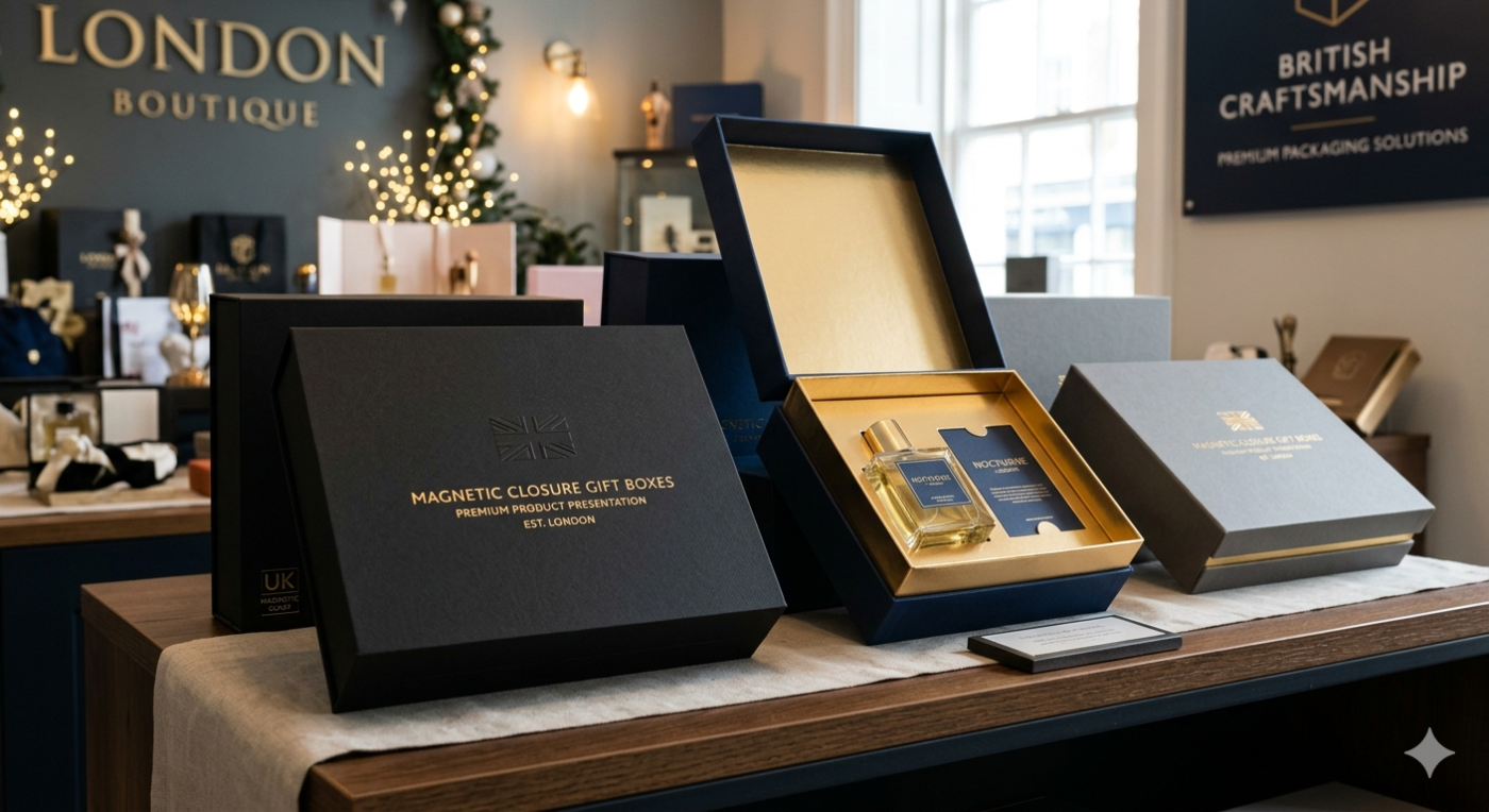 Magnetic Closure Gift Boxes UK for Premium Product Presentation