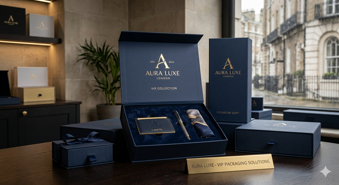Luxury VIP Gift Packaging in the UK: Custom Branded Boxes with Full Finishing Options