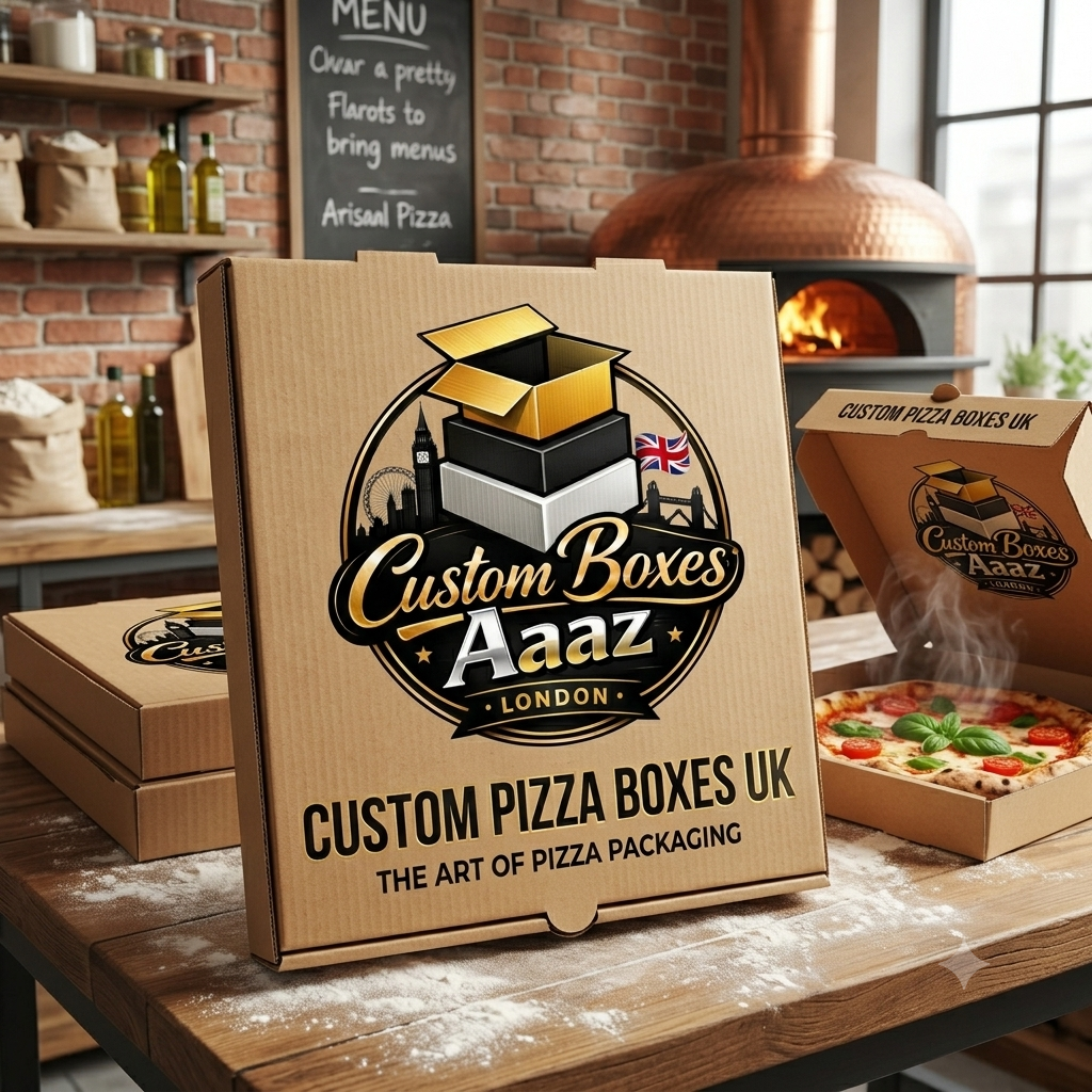 Custom Pizza Boxes UK with Logo