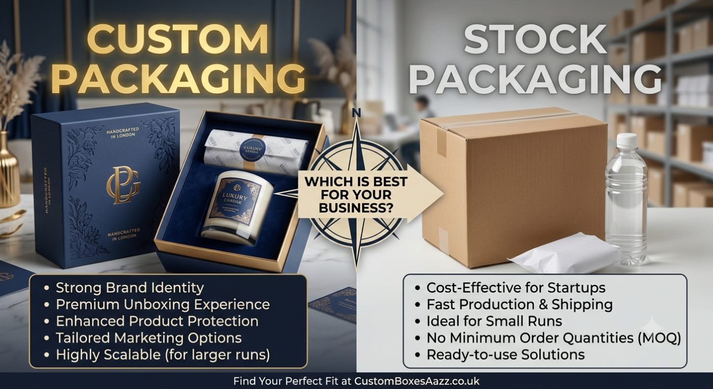 Custom Packaging vs Stock Packaging: Which Is Best for Your Business?