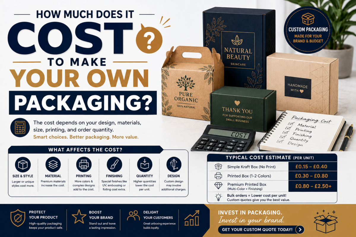 How much does it cost to make your own packaging?